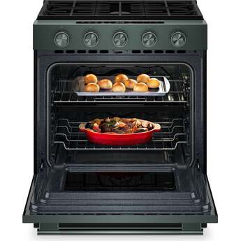 KitchenAid 5.0 Cu. Ft. Smart Slide-in Gas Range with Convection Cooking Modes and 2-in-1 Burner: Juniper — thumbnail 4