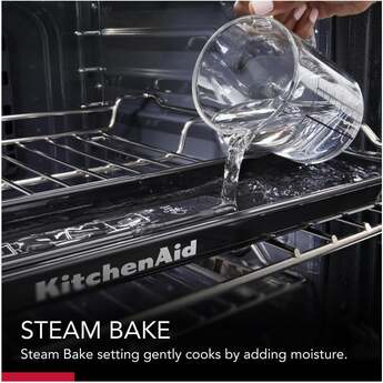 KitchenAid 30 Inch Slide-In Induction Range with 4 Elements, 6.4 cu. ft. Even-Heat™ True Convection Oven, Bridge Zone, Storage Drawer, Air Fry, Steam Bake, AquaLift® Self-Clean, and ADA Compliant: Stainless Steel — thumbnail 15