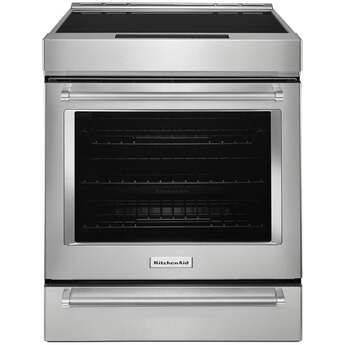 KitchenAid 30 Inch Slide-In Induction Range with 4 Elements, 6.4 cu. ft. Even-Heat™ True Convection Oven, Bridge Zone, Storage Drawer, Air Fry, Steam Bake, AquaLift® Self-Clean, and ADA Compliant: Stainless Steel — thumbnail 19