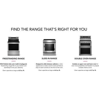 KitchenAid 30 Inch Slide-In Induction Range with 4 Elements, 6.4 cu. ft. Even-Heat™ True Convection Oven, Bridge Zone, Storage Drawer, Air Fry, Steam Bake, AquaLift® Self-Clean, and ADA Compliant: Stainless Steel — thumbnail 22