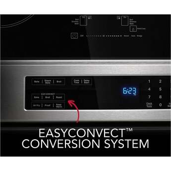 KitchenAid 30 Inch Slide-In Induction Range with 4 Elements, 6.4 cu. ft. Even-Heat™ True Convection Oven, Bridge Zone, Storage Drawer, Air Fry, Steam Bake, AquaLift® Self-Clean, and ADA Compliant: Stainless Steel — thumbnail 26