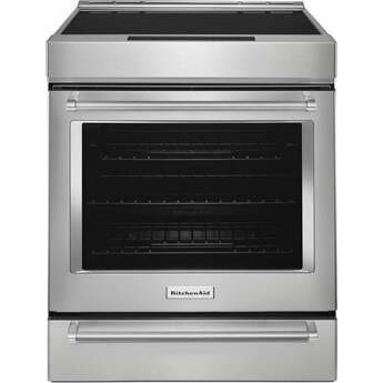 KitchenAid 30 Inch Slide-In Induction Range with 4 Elements, 6.4 cu. ft. Even-Heat™ True Convection Oven, Bridge Zone, Storage Drawer, Air Fry, Steam Bake, AquaLift® Self-Clean, and ADA Compliant: Stainless Steel — thumbnail 33