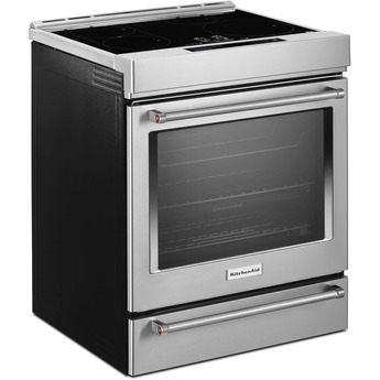 KitchenAid 30 Inch Slide-In Induction Range with 4 Elements, 6.4 cu. ft. Even-Heat™ True Convection Oven, Bridge Zone, Storage Drawer, Air Fry, Steam Bake, AquaLift® Self-Clean, and ADA Compliant: Stainless Steel — thumbnail 37