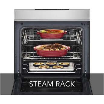 KitchenAid 30 Inch Slide-In Induction Range with 4 Elements, 6.4 cu. ft. Even-Heat™ True Convection Oven, Bridge Zone, Storage Drawer, Air Fry, Steam Bake, AquaLift® Self-Clean, and ADA Compliant: Stainless Steel — thumbnail 38