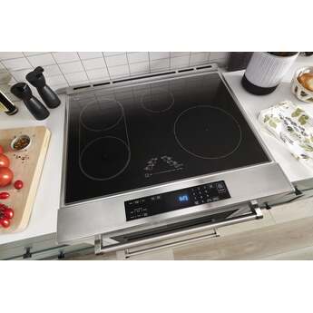 KitchenAid 30 Inch Slide-In Induction Range with 4 Elements, 6.4 cu. ft. Even-Heat™ True Convection Oven, Bridge Zone, Storage Drawer, Air Fry, Steam Bake, AquaLift® Self-Clean, and ADA Compliant: Stainless Steel — thumbnail 48