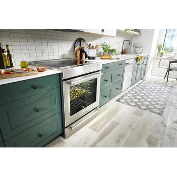 KitchenAid 30 Inch Slide-In Induction Range with 4 Elements, 6.4 cu. ft. Even-Heat™ True Convection Oven, Bridge Zone, Storage Drawer, Air Fry, Steam Bake, AquaLift® Self-Clean, and ADA Compliant: Stainless Steel — thumbnail 6