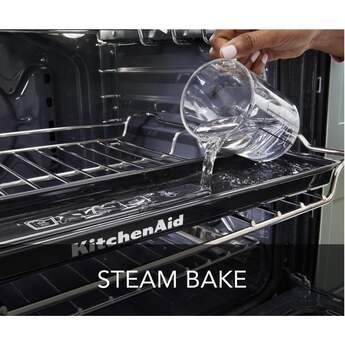 KitchenAid 30 Inch Slide-In Induction Range with 4 Elements, 6.4 cu. ft. Even-Heat™ True Convection Oven, Bridge Zone, Storage Drawer, Air Fry, Steam Bake, AquaLift® Self-Clean, and ADA Compliant: Stainless Steel — thumbnail 8