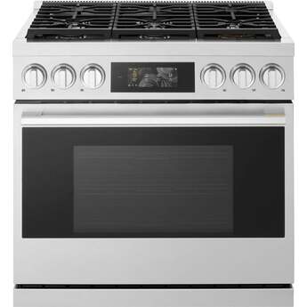 LG LG Signature 36 Inch 6.3 Cu Ft. Pro Gas Range With Inverter Probake Convection, 23K BTU Burner Air Fry, And Air Sous Vide, And Flex Control Knobs: Stainless Steel
