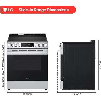LG LSEL6333XE 30 Inch Slide-In Smart Electric Range Printproof Stainless Steel — thumbnail 16