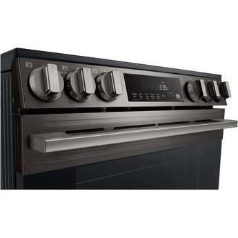 LG LSEL6333ZE 6.3 Cu. Ft. Smart Electric Slide-in Range: Black Stainless Black Stainless Steel — thumbnail 3
