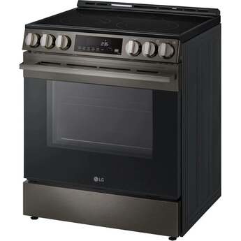 LG LSEL6333ZE 6.3 Cu. Ft. Smart Electric Slide-in Range: Black Stainless Black Stainless Steel — thumbnail 8