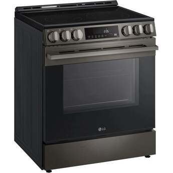 LG LSEL6333ZE 6.3 Cu. Ft. Smart Electric Slide-in Range: Black Stainless Black Stainless Steel — thumbnail 9