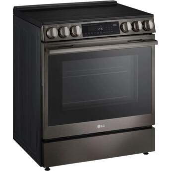 LG LSEL6335ZE 6.3 cu. ft. Smart Electric Slide-in Range Black Stainless Steel — thumbnail 3