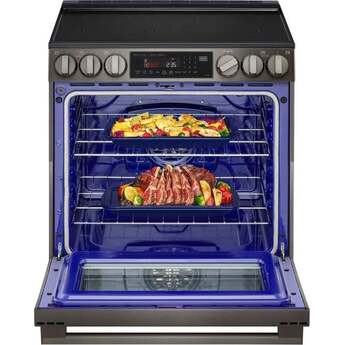 LG LSEL6335ZE 6.3 cu. ft. Smart Electric Slide-in Range Black Stainless Steel — thumbnail 4