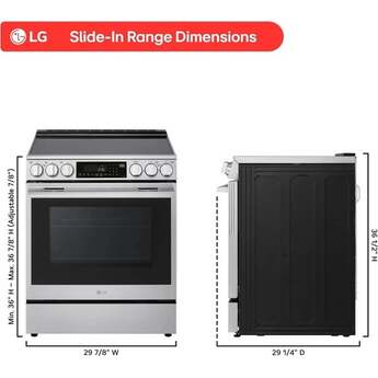 LG LSEL6337XE 6.3 Cu. Ft. Smart Electric Slide-in Range: Printproof Stainless Steel — thumbnail 5