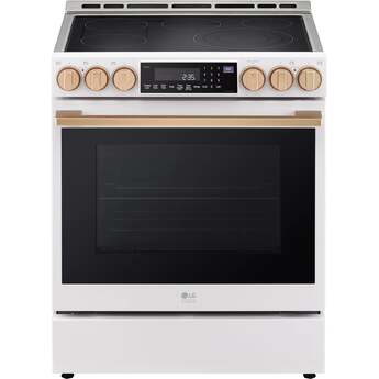 LG Studio LSES6338N 6.3 cu. ft. InstaView Electric Slide-in Range Essence White
