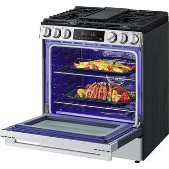 LG LSGL5833X 5.8 cu.ft. Smart Gas Single Oven Slide-in Range, Air Fry, Fan — thumbnail 8
