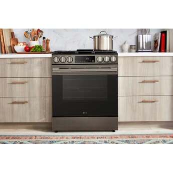 LG LSGL5833Z 5.8 cu. ft. Smart Gas Slide-in Range: Black Stainless Black Stainless Steel — thumbnail 8