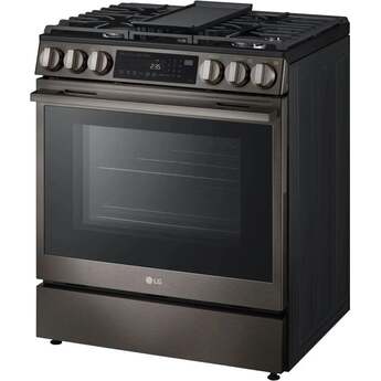 LG LSGL6335Z 5.8 cu. ft. Smart Gas Slide-in Range: Black Stainless Black Stainless Steel — thumbnail 12