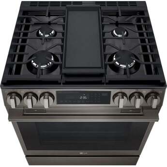 LG LSGL6335Z 5.8 cu. ft. Smart Gas Slide-in Range: Black Stainless Black Stainless Steel — thumbnail 7