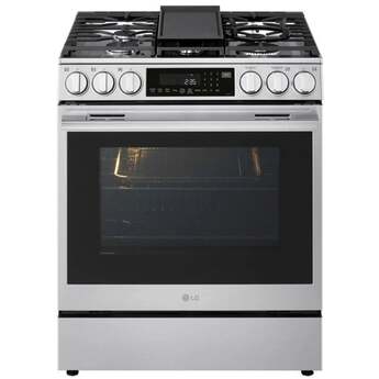 LG LSGL6337X 6.3 cu ft. Smart Gas Slide-In Range Printproof Stainless Steel