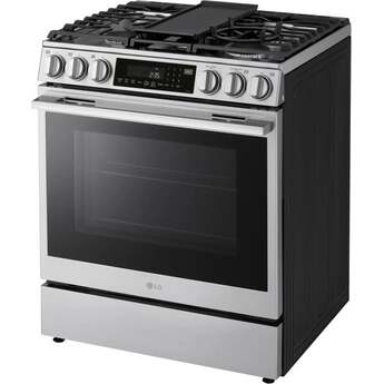 LG LSGL6337X 6.3 cu ft. Smart Gas Slide-In Range Printproof Stainless Steel — thumbnail 11