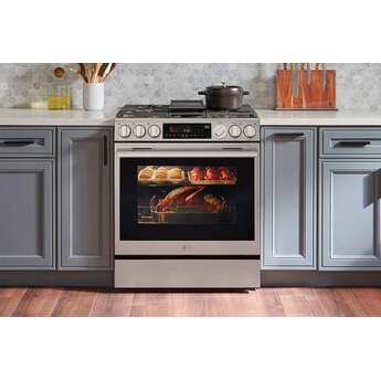 LG LSGL6337X 6.3 cu ft. Smart Gas Slide-In Range Printproof Stainless Steel — thumbnail 12