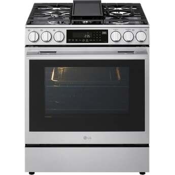 LG LSGL6337X 6.3 cu ft. Smart Gas Slide-In Range Printproof Stainless Steel — thumbnail 14
