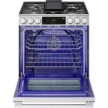 LG LSGL6337X 6.3 cu ft. Smart Gas Slide-In Range Printproof Stainless Steel — thumbnail 16