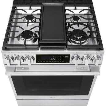 LG LSGL6337X 6.3 cu ft. Smart Gas Slide-In Range Printproof Stainless Steel — thumbnail 17
