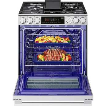 LG LSGL6337X 6.3 cu ft. Smart Gas Slide-In Range Printproof Stainless Steel — thumbnail 7