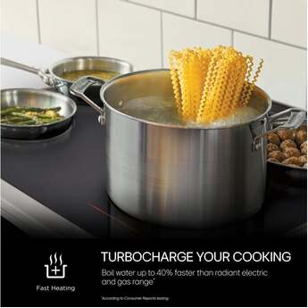 LG 30 Inch Smart Slide-In Induction Range with 4 Heating Elements, 6.3 cu. ft. Capacity, Storage Drawer, Air Fry, EasyClean® and Self Clean, WideView™ Window, Sabbath Mode, and Energy Star Certified: Printproof Stainless Steel — thumbnail 3