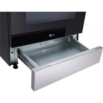 LG 30 Inch Smart Slide-In Induction Range with 4 Heating Elements, 6.3 cu. ft. Capacity, Storage Drawer, Air Fry, EasyClean® and Self Clean, WideView™ Window, Sabbath Mode, and Energy Star Certified: Printproof Stainless Steel — thumbnail 5