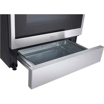 LG 30 Inch Slide-in Induction Smart Range with 5 Radiant Elements, 6.3 cu. ft. Oven Capacity, Storage Drawer, ProBake Convection®, Air Fry, Sabbath Mode, Self+EasyClean®, Wi-Fi, InstaView® and Energy Star Certified: Printproof Stainless Steel — thumbnail 10