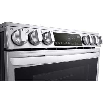 LG 30 Inch Slide-in Induction Smart Range with 5 Radiant Elements, 6.3 cu. ft. Oven Capacity, Storage Drawer, ProBake Convection®, Air Fry, Sabbath Mode, Self+EasyClean®, Wi-Fi, InstaView® and Energy Star Certified: Printproof Stainless Steel — thumbnail 11