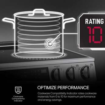 LG 30 Inch Slide-in Induction Smart Range with 5 Radiant Elements, 6.3 cu. ft. Oven Capacity, Storage Drawer, ProBake Convection®, Air Fry, Sabbath Mode, Self+EasyClean®, Wi-Fi, InstaView® and Energy Star Certified: Printproof Stainless Steel — thumbnail 2