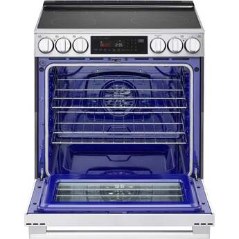 LG 30 Inch Slide-In Smart Induction Range with 5 Elements, 6.3 cu. ft. ProBake Convection® Oven, UltraHeat™ Element, Storage Drawer, InstaView®, EasyClean®, Sabbath Mode, and ENERGY STAR®: PrintProof® Stainless Steel — thumbnail 10