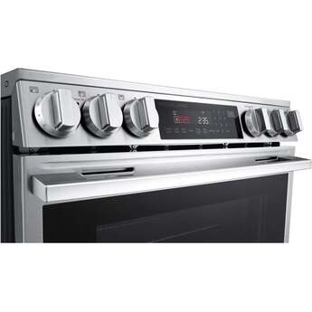 LG 30 Inch Slide-In Smart Induction Range with 5 Elements, 6.3 cu. ft. ProBake Convection® Oven, UltraHeat™ Element, Storage Drawer, InstaView®, EasyClean®, Sabbath Mode, and ENERGY STAR®: PrintProof® Stainless Steel — thumbnail 11