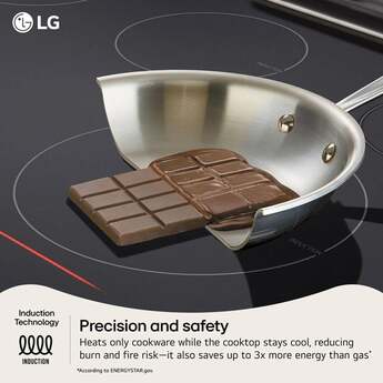 LG 30 Inch Slide-In Smart Induction Range with 5 Elements, 6.3 cu. ft. ProBake Convection® Oven, UltraHeat™ Element, Storage Drawer, InstaView®, EasyClean®, Sabbath Mode, and ENERGY STAR®: PrintProof® Stainless Steel — thumbnail 12