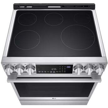 LG Studio 30 Inch Smart Slide In Induction Range with 5 Induction/Radiant Elements, 6.3 Cu. Ft. Oven Capacity, ProBake Convection®, Storage Drawer, Wi-Fi, Easy Clean, Self Clean, Sabbath Mode and Energy Star Certified: Fingerprint Resistant Stainless Steel — thumbnail 6