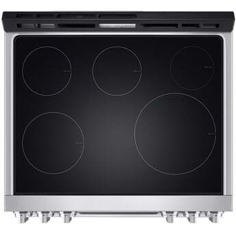 LG Studio 30 Inch Smart Slide In Induction Range with 5 Induction/Radiant Elements, 6.3 Cu. Ft. Oven Capacity, ProBake Convection®, Storage Drawer, Wi-Fi, Easy Clean, Self Clean, Sabbath Mode and Energy Star Certified: Fingerprint Resistant Stainless Steel — thumbnail 9