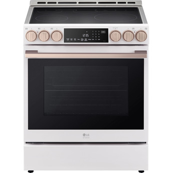 LG Studio LSIS6338NE 30 Inch Smart Slide In Induction Range Essence White
