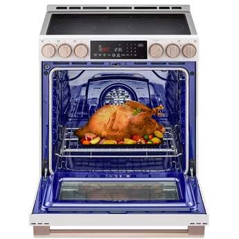 LG Studio LSIS6338NE 30 Inch Smart Slide In Induction Range Essence White — thumbnail 2