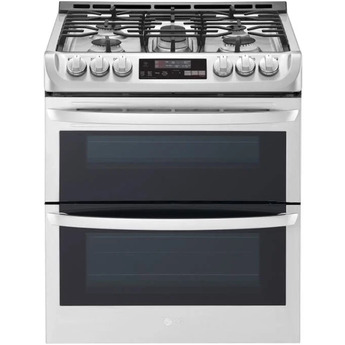 LG 30" 6.9 cu. ft. Stainless Steel wi-fi Enabled Gas Double Oven Slide-In Range with ProBake Convection