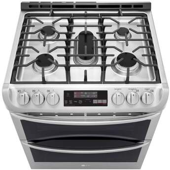 LG 30" 6.9 cu. ft. Stainless Steel wi-fi Enabled Gas Double Oven Slide-In Range with ProBake Convection — thumbnail 9
