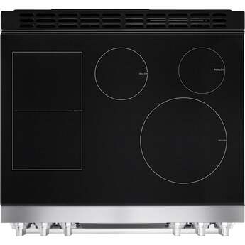 LG 30 Inch Slide-In Electric Smart Range with 7.3 cu. ft Total Capacity, Double Oven 4 Induction Elements, 1 Radiant Element, ProBake Convection®, Air Fry, , SmoothTouch™ Controls, Induction Cooktop w/ Flex Zone, and Energy Star Qualified️: Printproof Stainless Steel — thumbnail 11