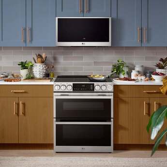 LG 30 Inch Slide-In Electric Smart Range with 7.3 cu. ft Total Capacity, Double Oven 4 Induction Elements, 1 Radiant Element, ProBake Convection®, Air Fry, , SmoothTouch™ Controls, Induction Cooktop w/ Flex Zone, and Energy Star Qualified️: Printproof Stainless Steel — thumbnail 13