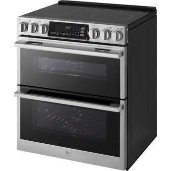 LG 30 Inch Slide-In Electric Smart Range with 7.3 cu. ft Total Capacity, Double Oven 4 Induction Elements, 1 Radiant Element, ProBake Convection®, Air Fry, , SmoothTouch™ Controls, Induction Cooktop w/ Flex Zone, and Energy Star Qualified️: Printproof Stainless Steel — thumbnail 16