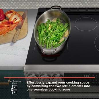 LG 30 Inch Slide-In Electric Smart Range with 7.3 cu. ft Total Capacity, Double Oven 4 Induction Elements, 1 Radiant Element, ProBake Convection®, Air Fry, , SmoothTouch™ Controls, Induction Cooktop w/ Flex Zone, and Energy Star Qualified️: Printproof Stainless Steel — thumbnail 25
