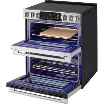 LG 30 Inch Slide-In Electric Smart Range with 7.3 cu. ft Total Capacity, Double Oven 4 Induction Elements, 1 Radiant Element, ProBake Convection®, Air Fry, , SmoothTouch™ Controls, Induction Cooktop w/ Flex Zone, and Energy Star Qualified️: Printproof Stainless Steel — thumbnail 31